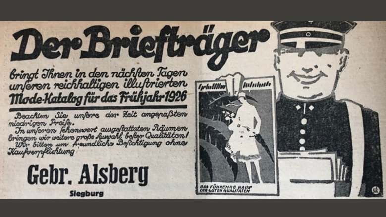 Briefträger Katalog Alsberg