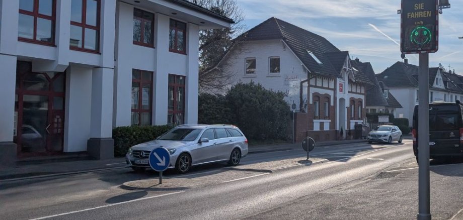 Geschwindigkeitssmiley Aulgasse