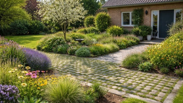 grüner Vorgarten grüner Vorgarten