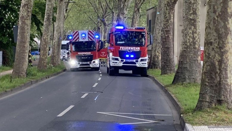 FW Sperrung Wilhelm-Ostwald-Straße
