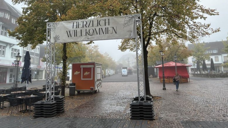 Aufbau Hopfenfest