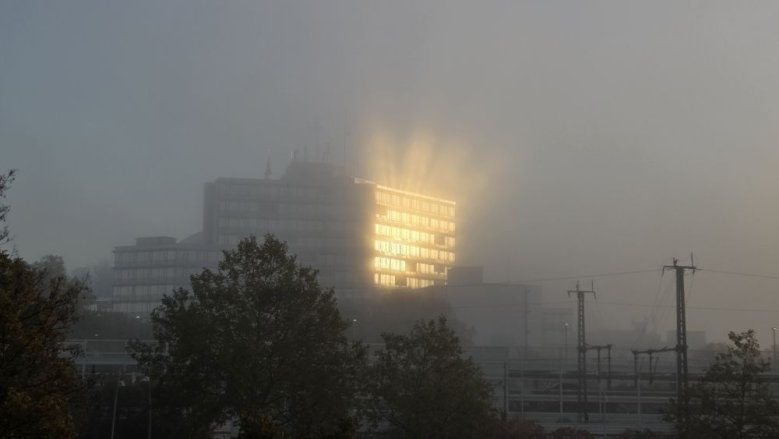 Kreishaus im Nebel Kreishaus im Nebel