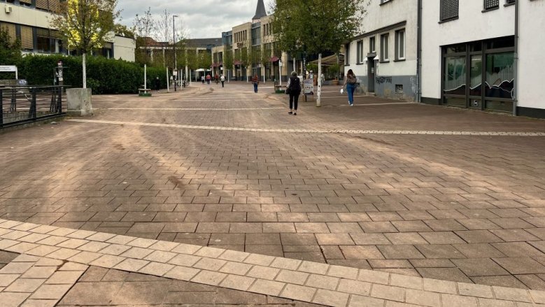 Verschmutzung Fußgängerzone