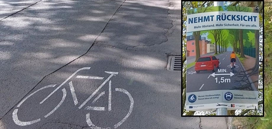 Überholabstand Fahrradfahrer Überholabstand Fahrradfahrer