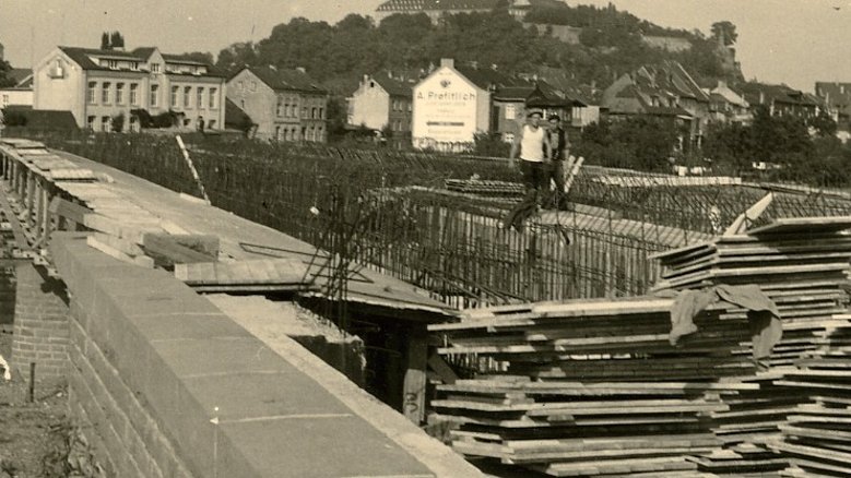 Baustelle Siegbrücke 56 Baustelle Siegbrücke 56