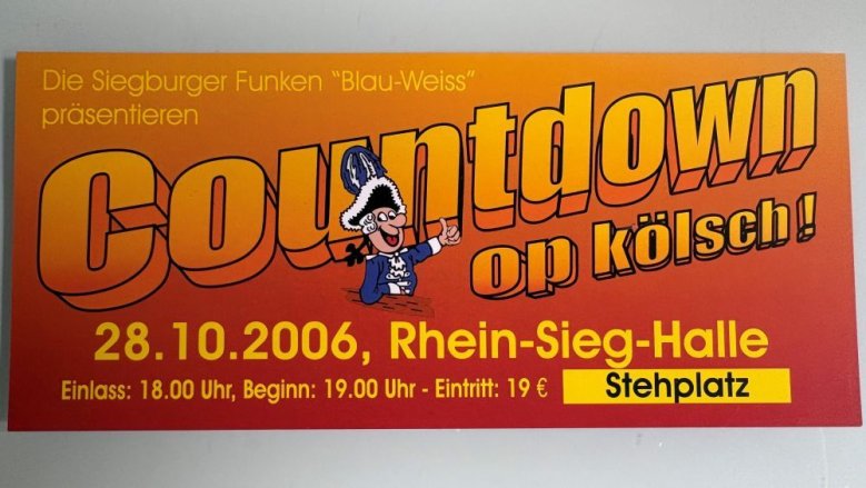 Eintrittskarte Countdown op Kölsch 2006