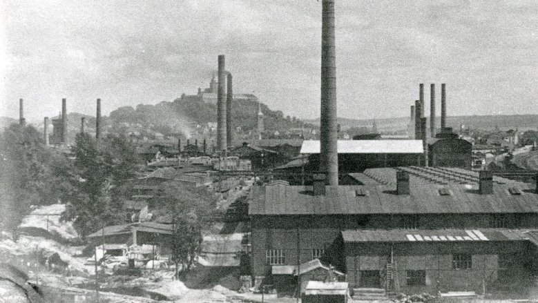 Geschossfabrik vor Michaelsberg Geschossfabrik vor Michaelsberg