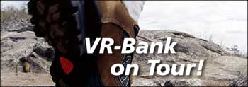 Das Bild zeigt den Werbeflyer zur Aktion VR-Bank on tour.