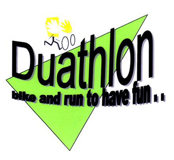 Das Foto zeigt das Logo vom Duathlon