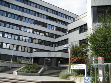 Das Foto zeigt das Amtsgericht in Siegburg