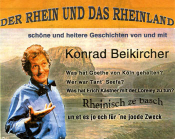 Ein Plakat mit Konrad Beikircher über sein Programm 