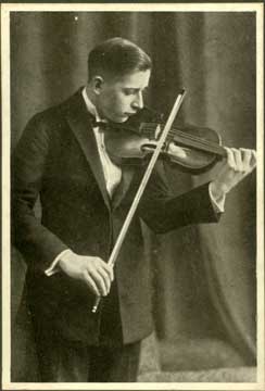 Willi Stross mit Geige