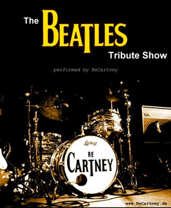 Das Bild zeigt das Plakat der Beatles Tribute Show