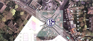 Das Bild zeigt die Planung für Verkehrsablauf Ecke Luisenstraße/Barbarossastraße