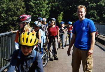 Kinder bei einer Fahrradtour mit dem ADFC