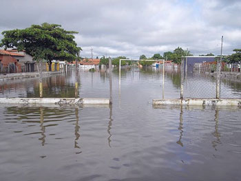 Die überflutete Stadt Esperantina