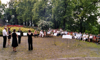 Eines der traditionellen Konzerte im Rosengarten