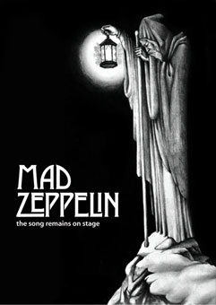 Der Flyer der Led-Zeppelin-Tribute-Band Mad Zeppelin