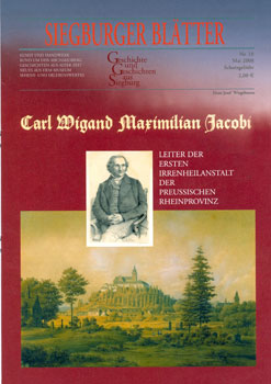 Das Bild zeigt die Titelseite der Siegburger Blätter mit Jacobi