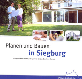 Die Broschüre Planen und Bauen in Siegburg