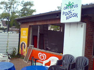 Das Bild zeigt den Kiosk