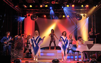 Szene aus der ABBA-Show