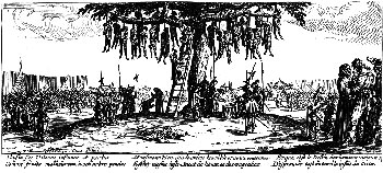 Der 30-jährige Krieg und sein Grauen, Darstellung von Jacques Callot (1592-1635