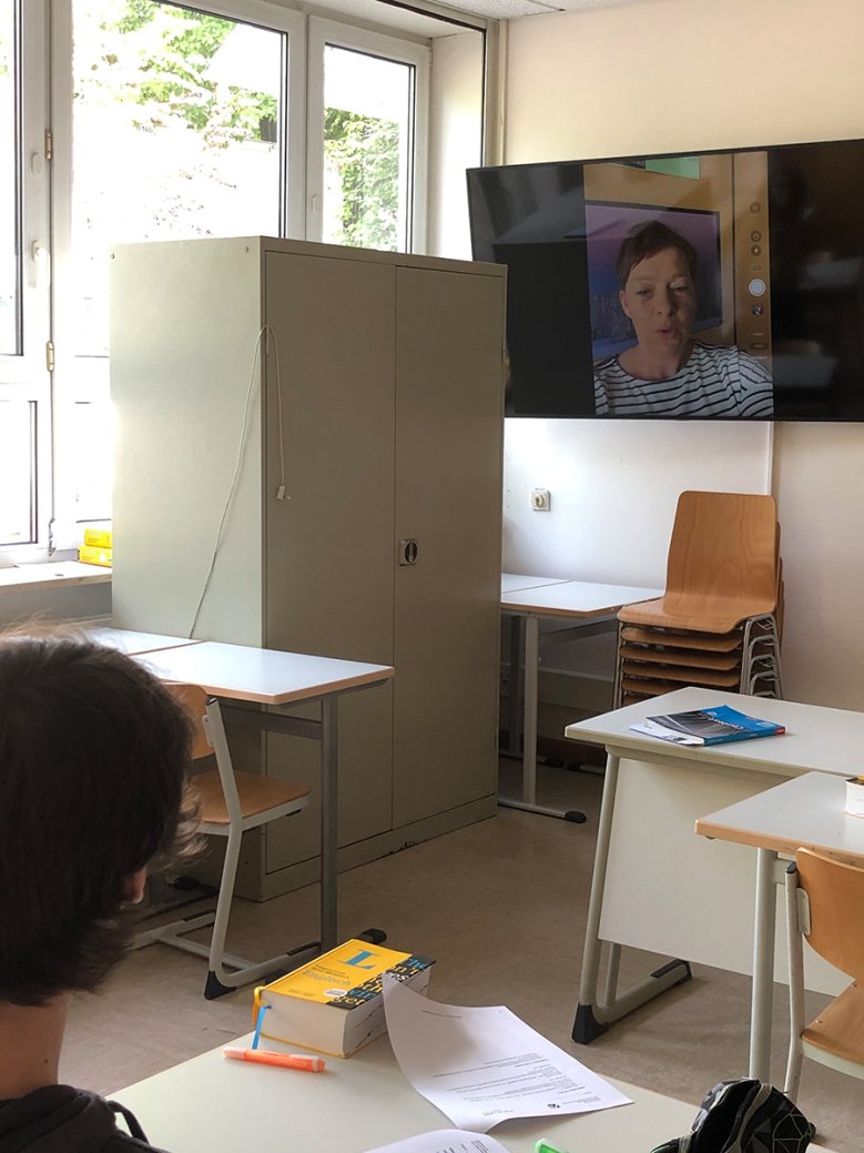 2020-04-28 - Gymnasium Alleestrasse Unterricht mit Lehrern im Homeoffice