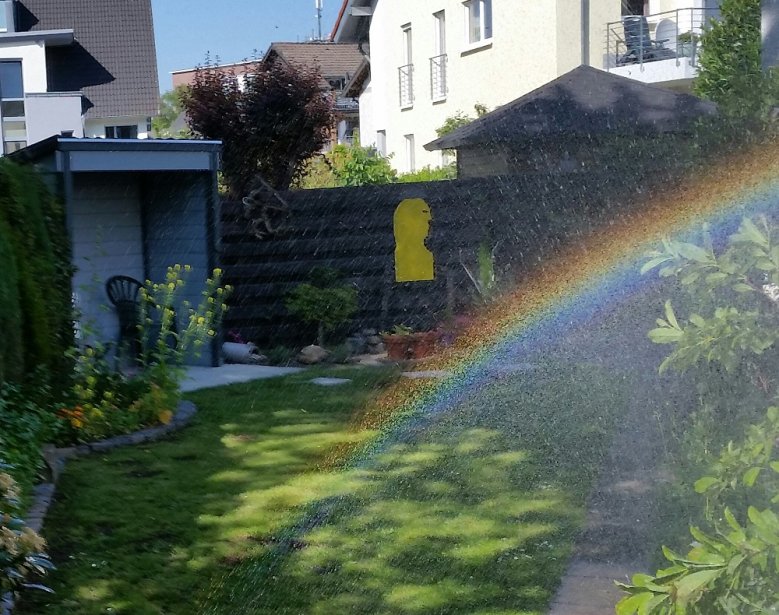 2020-05-21_Regenbogen selbstgemacht - Horst Limbach Regenbogen im Garten