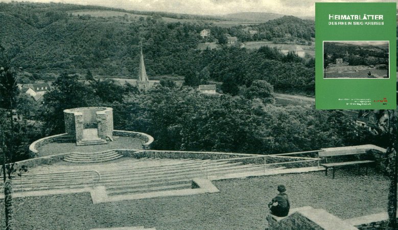 Heimatblätter-Bild-Cover Der Thingplatz in Herchen 1936, oben rechts die Heimatblätter
