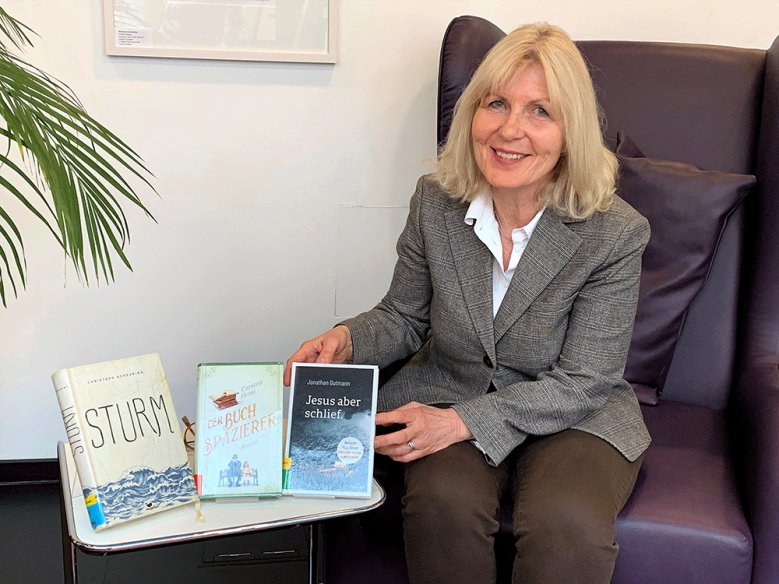 Bibliothek-Literaturlunch Bibliotheksleiterin Christiane Bonse
