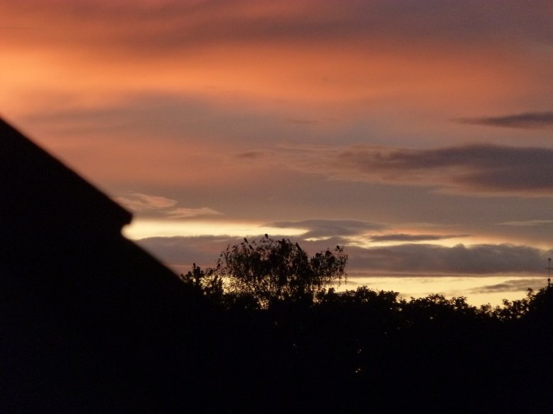 Abendhimmel über Deichhaus Abendhimmel über Deichhaus