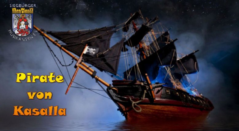 Siegburger Musikanten Piraten-Segelschiff auf hoher See
