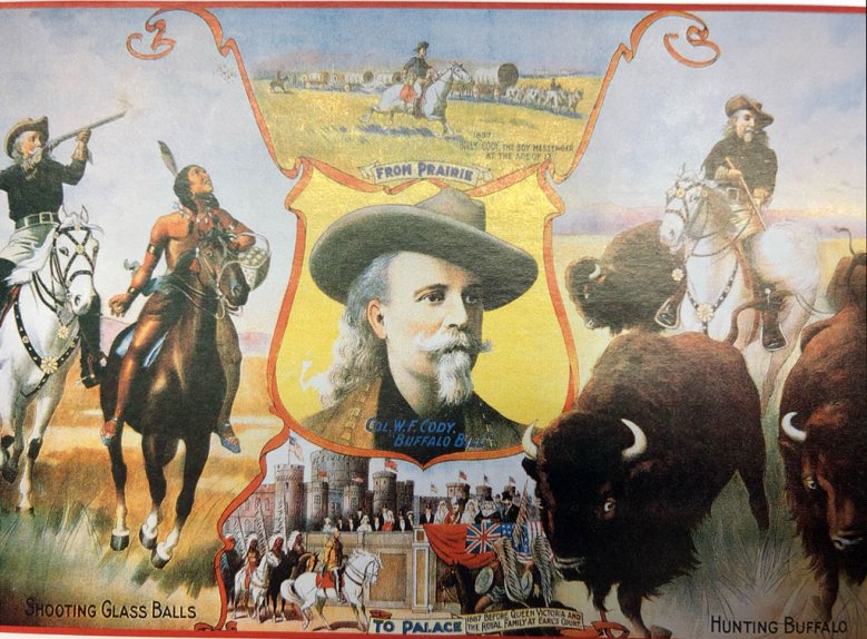 Plakat für eine Buffalo-Bill-Show 1910 Plakat für eine Buffalo-Bill-Show 1910