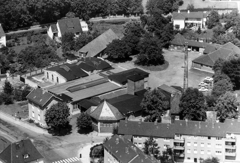 Schlachthof 1960er Jahre Schlachthof in den 1960-er-Jahren, im oberen Bildrand verläuft die Heinrichstraße
