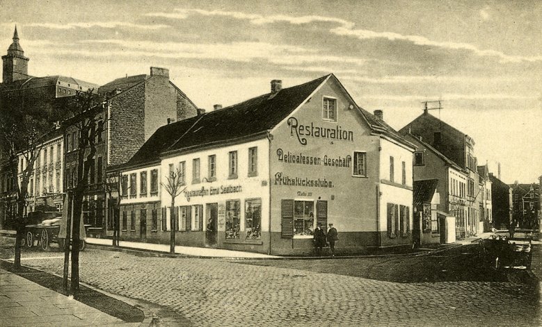 Gasthaus Seelbach an der Ecke Mühlenstraße/Siegfeldstraße 1925 Gasthaus Seelbach an der Ecke Mühlenstraße/Siegfeldstraße 1925