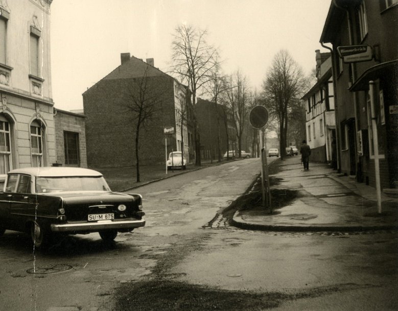 Aulgasse 1956 - Ecke Alte Poststraße Aulgasse 1956 - Ecke Alte Poststraße