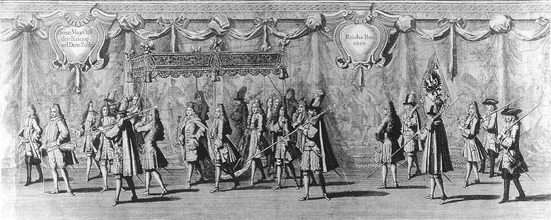 Krönungszug 1701 Krönungszug 1701 - Friedrich III. krönt sich