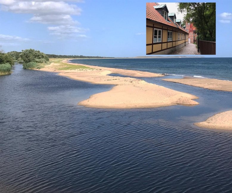 Einmündung Nybroan mit Eindruck von Ystad Einmündung Nybroan mit Eindruck von Ystad