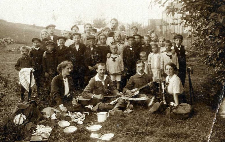 Outdoor Siegburger Outdoor-Fans um 1910