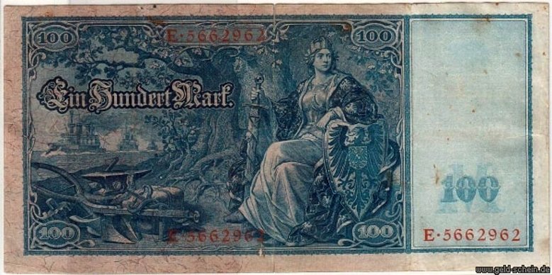 100 Mark Die neuen Hundertmarkscheine 1911