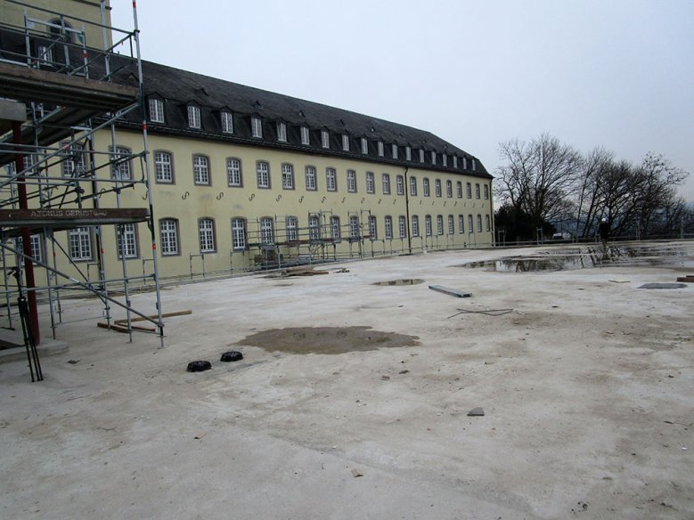 Abtei2 Arbeiten auf dem Michaelsberg - Anbau KSI