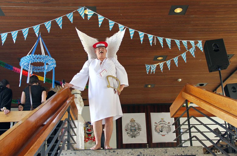 Aloysius 2011 Siggi Mohaupt 2011 als Aloysius auf der Treppe des Rathauses