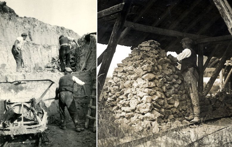 Langel 1-2 Siegburger Tongrube Langel auf dem Stallberg, um 1920