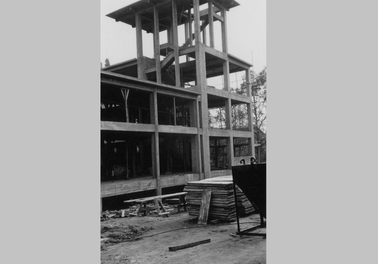 Alleestraße Baustelle Gymnasium Alleestraße 1956