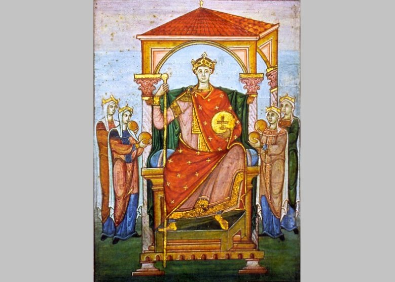 Otto um 985 - Inthronisierung von Klein-Otto II.
