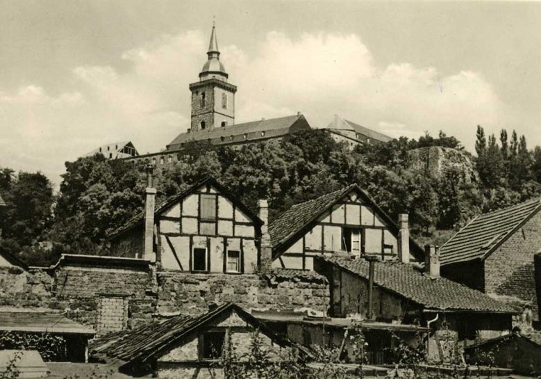 Mahlgasse Rückwärtige Fronten der Mahlgasse 1956