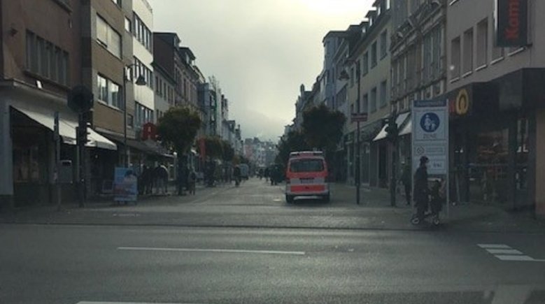 Kaiserstraße im Morgennebel
