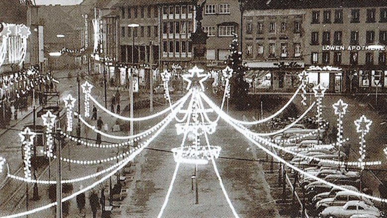 Weihnachtsbeleuchtung 1957 Weihnachtsbeleuchtung 1957