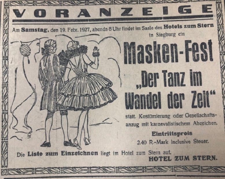 Tanzanzeige Tanzanzeige